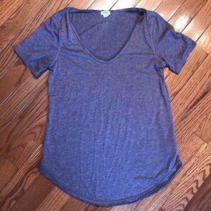 Purple soft short sleeve tee